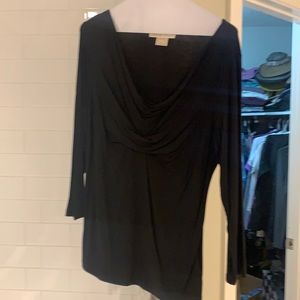 Michael Kors scoop neck long sleeve shirt